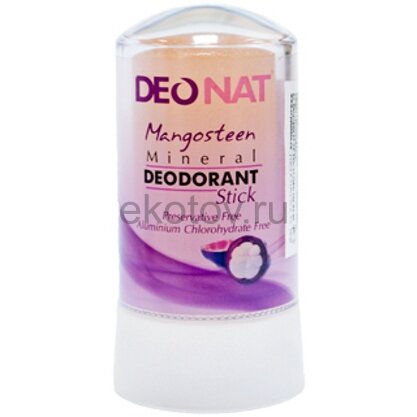 Минеральный дезодорант стик 60 г с соком мангостина DEONAT